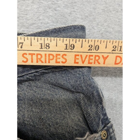 Vintage H.I.S Jeans Mens 42x34 Blue Gray Distressed Stonewash 90s Made USA Y2K - Picture 6 of 15